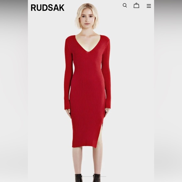 Rudsak Sisma dress in red NWT - Picture 3 of 7